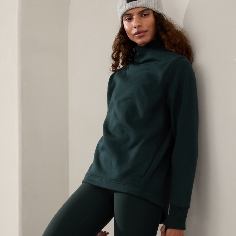 Athleta Cozy Karma Twist Neck Sweatshirt NWOT